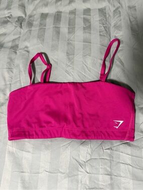 Gymshark Hot Pink Strappy Bandeau Sports Bra